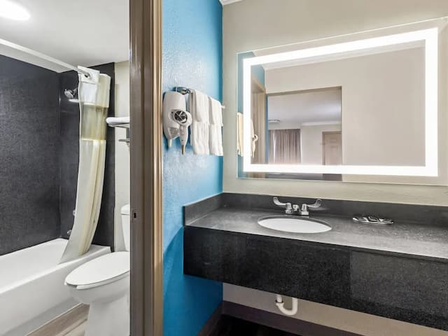 東休士頓溫德姆戴斯酒店-標準客房, 1 張特大雙人床-6