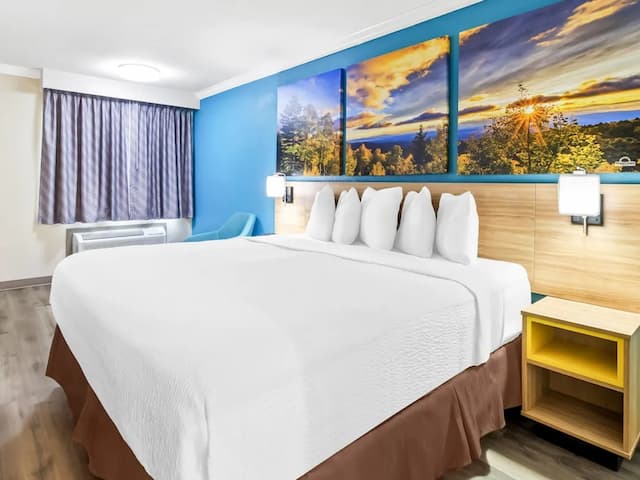 東休士頓溫德姆戴斯酒店-標準客房, 1 張特大雙人床-4