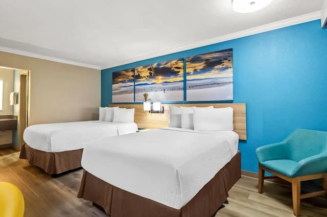 東休士頓溫德姆戴斯酒店-雙人房, 2 張標準雙人床, 吸煙房-5