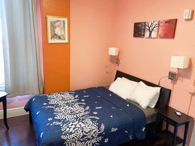 奧蘭治村旅舍-豪華客房, 1 張加大雙人床, 私人浴室-1