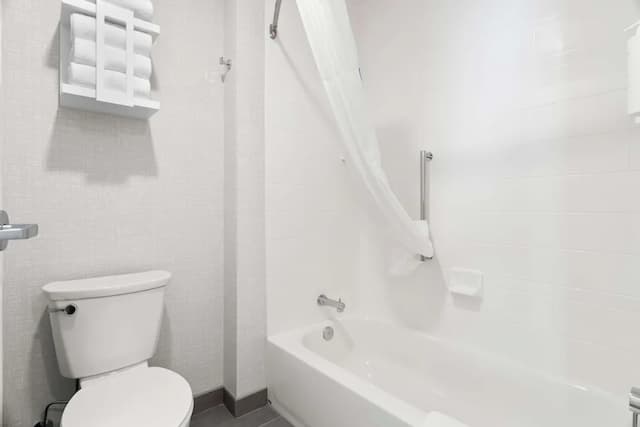 芝加哥醫學區 UIC 希爾頓歡朋套房飯店-客房, 1 張特大雙人床, 無障礙, 浴缸-8