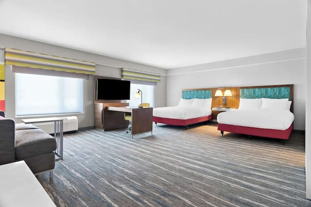 芝加哥醫學區 UIC 希爾頓歡朋套房飯店-開放式客房, 2 張加大雙人床, 無障礙 (Hearing)-7