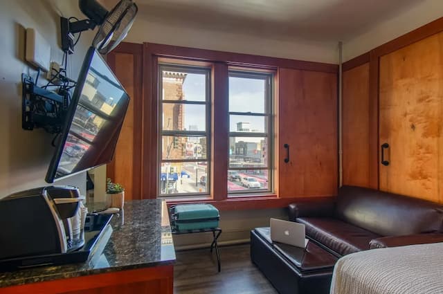 램스 호텔-디럭스룸, 퀸사이즈침대 1개 및 소파베드, 시내 전망-8