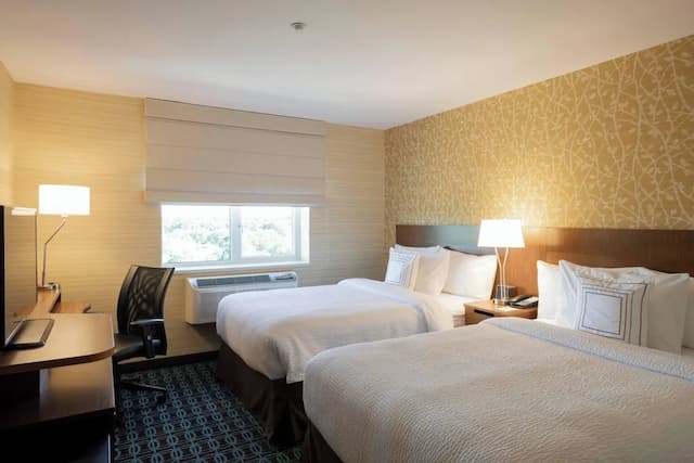 紐約皇后區弗雷什梅多斯費爾菲爾德套房飯店-客房, 2 張標準雙人床-1