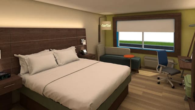 南西雅圖塔克維拉智選假日套房酒店 (IHG 旗下酒店)-標準客房, 1 張特大雙人床-2