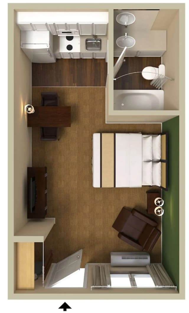 Extended Stay America Suites Seattle Tukwila-Studio, 1 Queen Bed, Accessible, Non Smoking-2