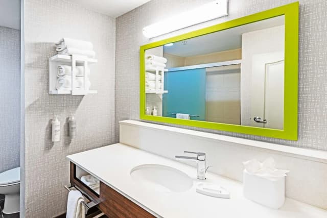 Hampton Inn & Suites Houston Heights I-10-客房, 1 张特大床, 无烟房-5