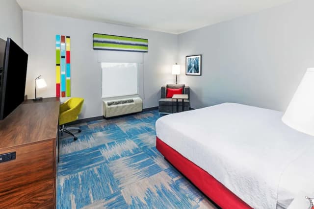 Hampton Inn & Suites Houston Heights I-10-客房, 1 张特大床, 无烟房-3