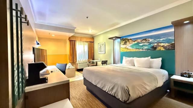 洛杉磯機場 - LAX 凱藝套房飯店-客房, 1 張特大雙人床, 浴缸-3