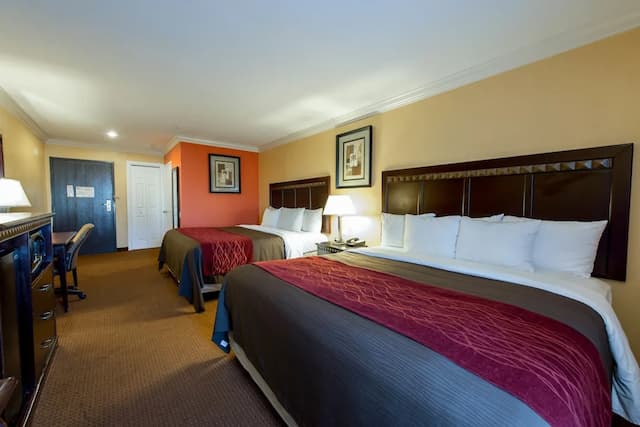 貝爾花園 - 洛杉磯凱藝套房酒店-標準客房, 多張床, 非吸煙房-1