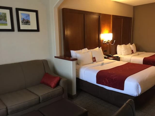 컴포트 스위트 - 식스플래그 매직마운틴 인근-Studio Suite, 2 Queen Beds-7