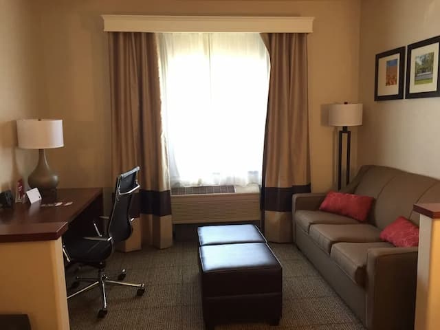 컴포트 스위트 - 식스플래그 매직마운틴 인근-Studio Suite, 1 king bed with sofa bed-7