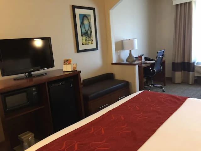 컴포트 스위트 - 식스플래그 매직마운틴 인근-Studio Suite, 1 king bed with sofa bed-12