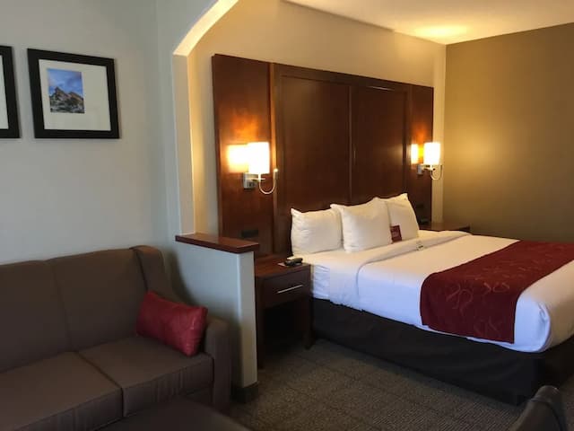 컴포트 스위트 - 식스플래그 매직마운틴 인근-Studio Suite, 1 king bed with sofa bed-10