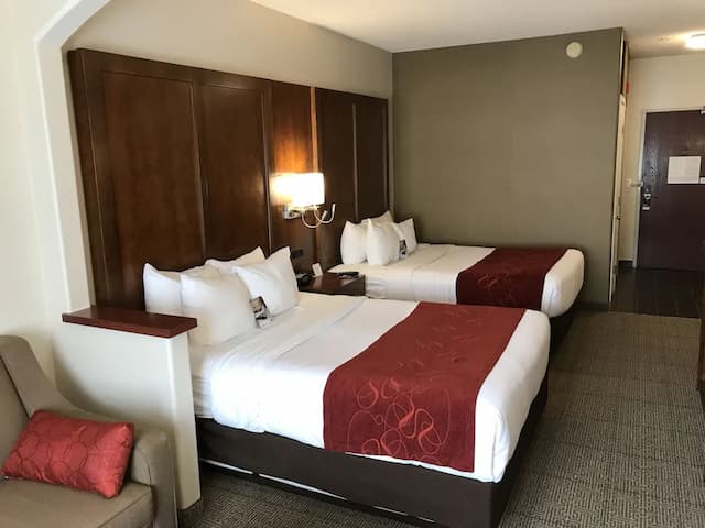 コンフォート スイーツ ニア シックス フラッグス マジック マウンテン-ルーム クイーンベッド 2 台 バリアフリー 禁煙-4