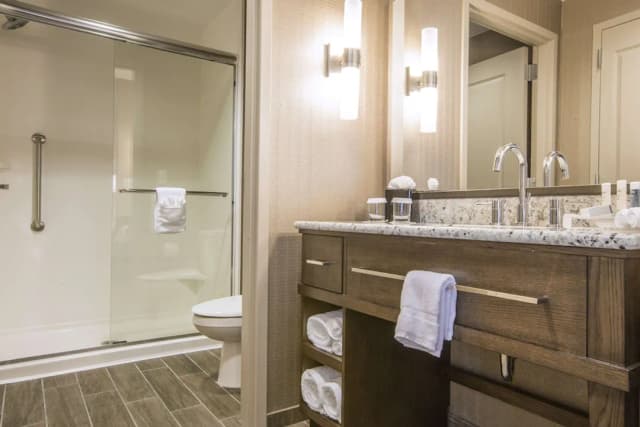 休士頓市中心惠庭套房飯店-開放式客房, 1 張特大雙人床, 無障礙 (Hearing)-7