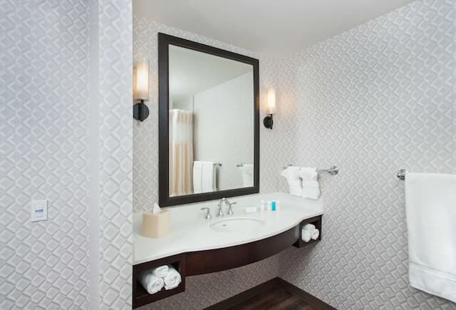 加州伯班克市中心希爾頓花園飯店-客房, 2 張加大雙人床, 無障礙, 非吸煙房 (hearing acc)-4