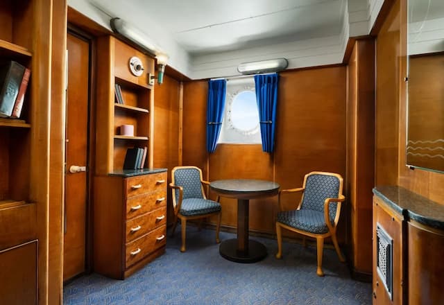 The Queen Mary-华丽客房, 2 张单人床 (Portside)-3