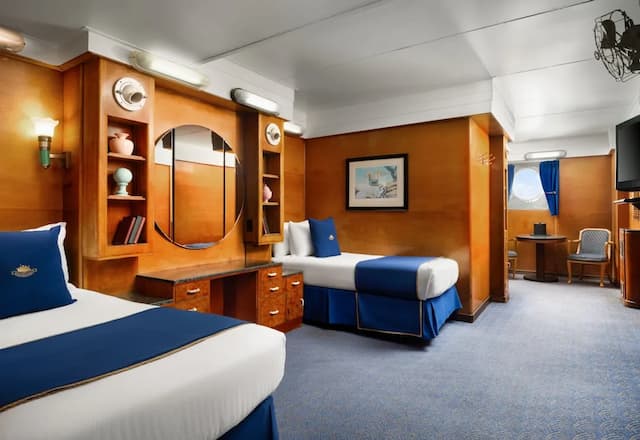 The Queen Mary-华丽客房, 2 张单人床 (Portside)-1