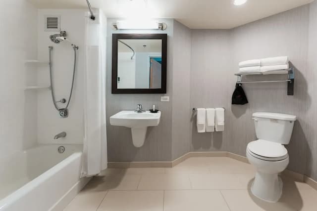 洛杉磯 LAX/世紀大道萬怡飯店-客房, 1 張特大雙人床和 1 張沙發床-11