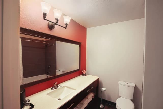 胡德湖海岸旅館-豪華客房, 1 張特大雙人床, 非吸煙房, 私人浴室 (Coast King)-6