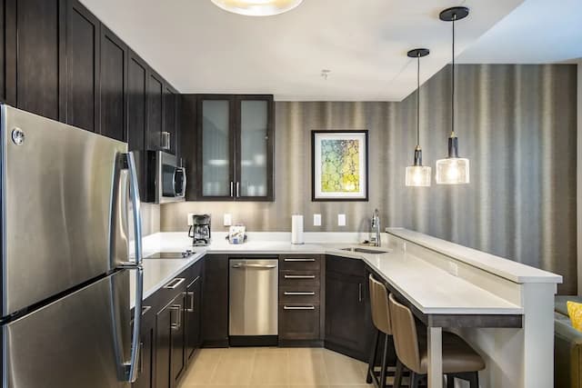 레지던스 인 바이 메리어트 휴스턴 메디컬 센터/NRG 파크-스튜디오, 킹사이즈침대 1개 및 소파베드, 시내 전망-4