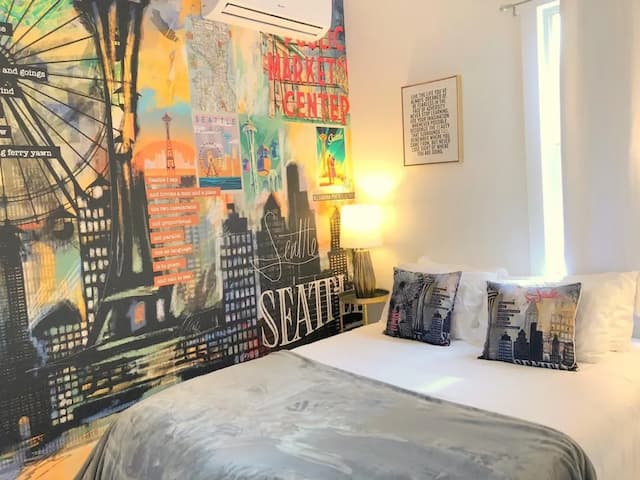 西雅圖藝術旅館-基本客房, 1 張加大雙人床 (No parking)-4
