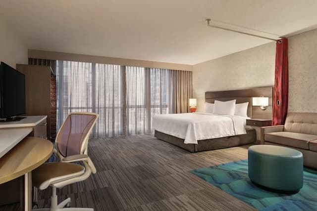 ホーム2 スイーツ バイ ヒルトン シカゴ リバー ノース-スタジオスイート キングベッド 1 台 バリアフリー 浴槽-1