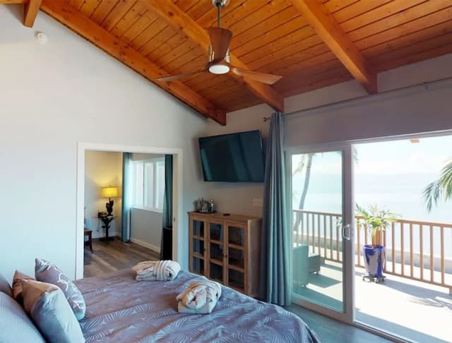 호텔 몰로카이-허니문룸, 킹사이즈침대 1개 및 소파베드, 바다 전망, 바닷가-1