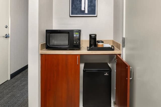 安克雷奇機場萬怡飯店-客房, 1 張特大雙人床 (Mobility Accessible, Roll-In Shower)-2