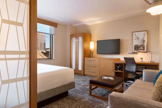하얏트 플레이스 휴스턴 다운타운-룸, 킹사이즈침대 1개 및 소파베드, 시내 전망-5