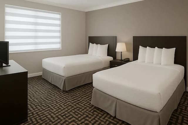 洛杉磯西市中心溫德姆華美達酒店-雙人房-2