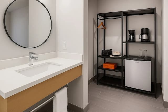 洛杉磯西市中心溫德姆華美達酒店-客房, 2 張加大雙人床-4