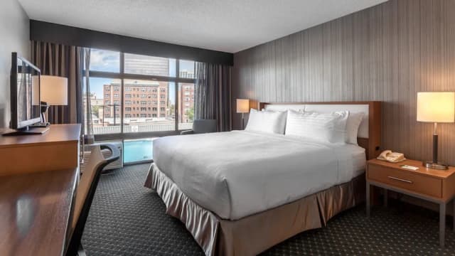 芝加哥北 - 埃文斯頓假日飯店 - IHG 旗下飯店-標準客房, 1 張特大雙人床, 無障礙 (Communications)-2