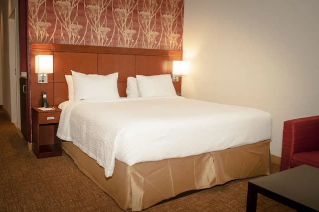 休士頓金伍德庭院飯店-客房, 1 張特大雙人床和 1 張沙發床-2