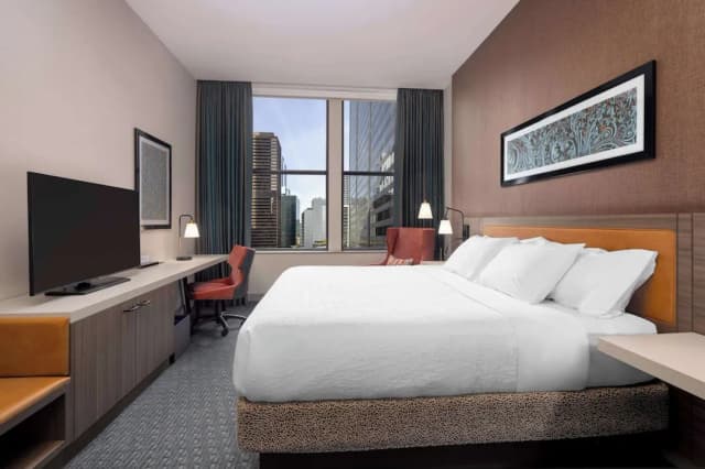 Hilton Garden Inn Chicago Central Loop-客房, 1 张特大床, 无障碍 (Hearing)-4
