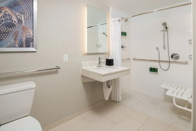 西雅圖市中心/聯盟湖南部萬豪春丘套房酒店-套房, 2 張加大雙人床-6