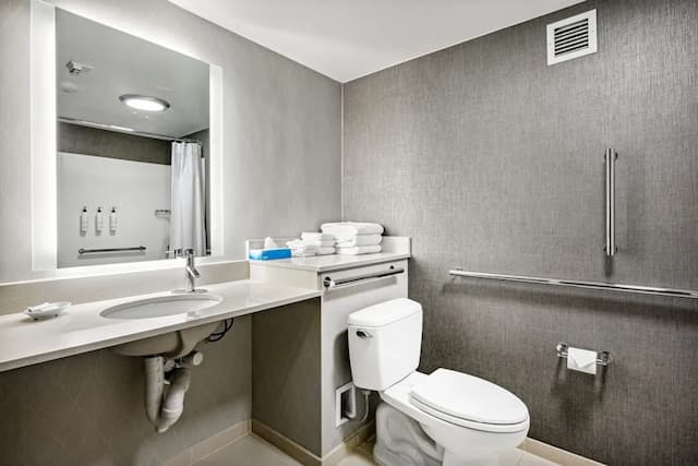 SpringHill Suites Anchorage Midtown-Suite, 1 King Bed with Sofa bed (Hearing Accessible)-5