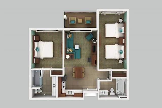 레지던스 인 바이 메리어트 마우이 와일레아-스위트, 침실 2개, 주방-9