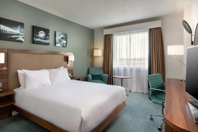 Hilton Garden Inn London Heathrow Airport-客房, 1 张大床-1