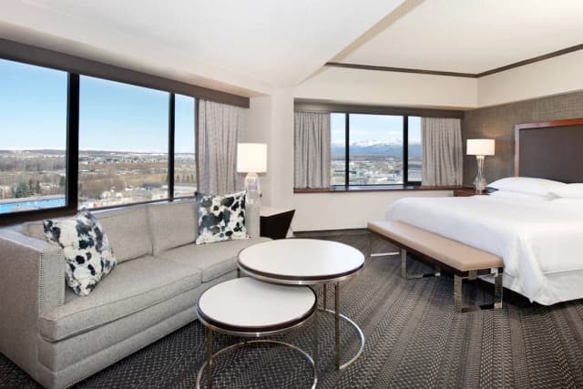 安克拉治喜來登飯店-普通套房, 1 張特大雙人床和 1 張沙發床-8