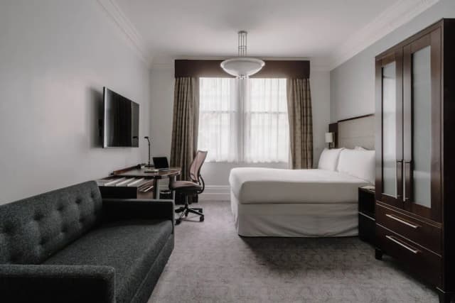 Club Quarters Hotel, Trafalgar Square-高级房, 1 张大床和 1 张沙发床-6