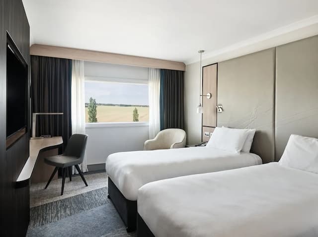 倫敦希斯洛機場凱悅嘉軒飯店-客房, 2 張單人床 (High Floor)-1