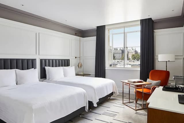 London Marriott Hotel County Hall-Family Room, 2 Double Beds (View)-2