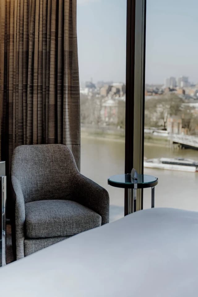 倫敦亞伯特堤岸凱悅飯店-豪華客房, 1 張特大雙人床, 河景 (High Floor)-2