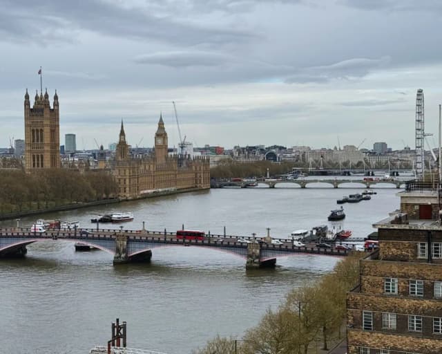 倫敦亞伯特堤岸凱悅飯店-客房, 1 張特大雙人床, 河景 (High Floor)-7