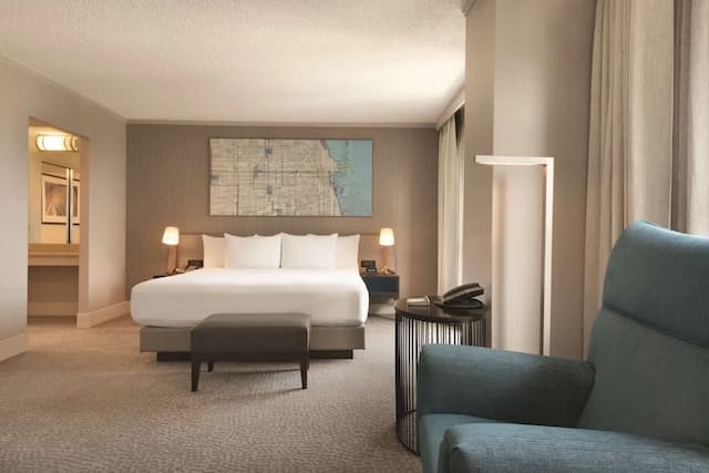 Hilton Chicago/Magnificent Mile Suites-套房, 1 张特大床, 无烟房 (Conference)-5