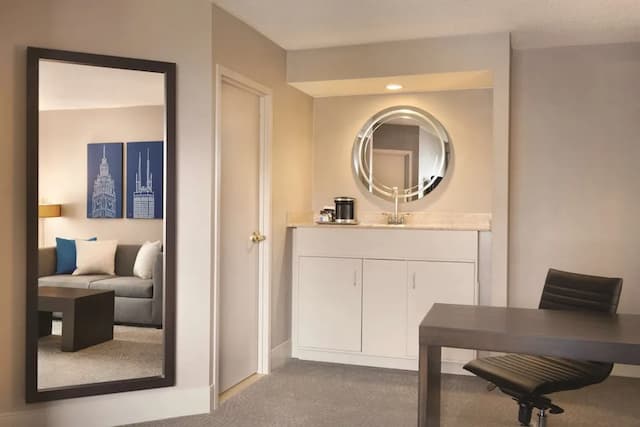 Hilton Chicago/Magnificent Mile Suites-高级开间, 1 张特大床-3