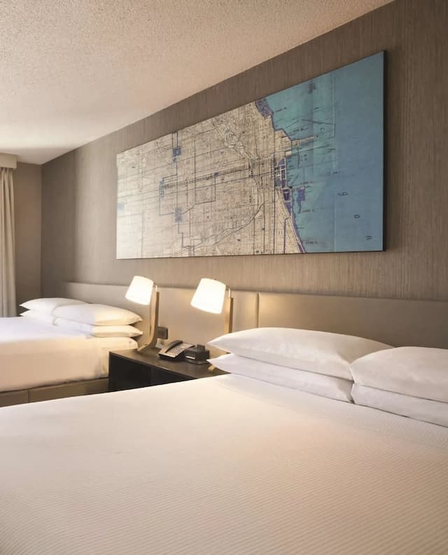 Hilton Chicago/Magnificent Mile Suites-开间套房, 2 张双人床-4