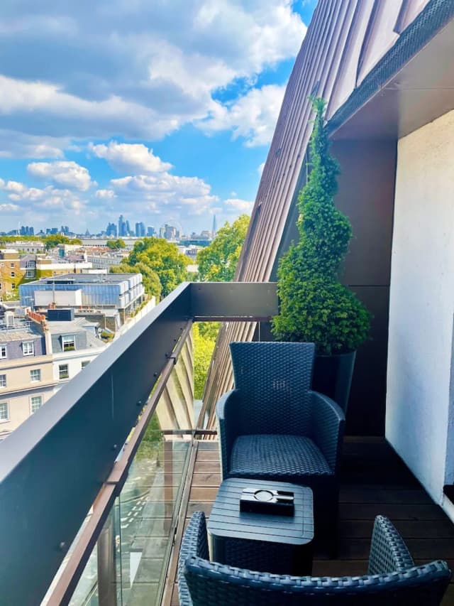 夏利飯店-特色套房, 1 張特大雙人床, 陽台, 城市景觀-5